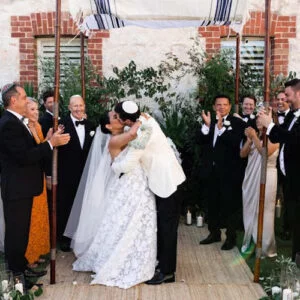 Handheld Bamboo Chuppah Wedding Ceremony vows