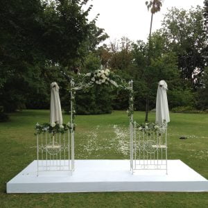 Ivory arch with gate