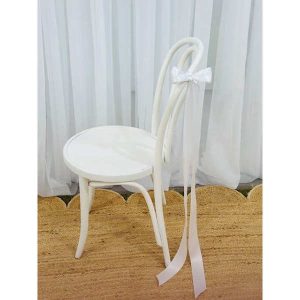 Satin Bow Aisle Chair Hire Melbourne