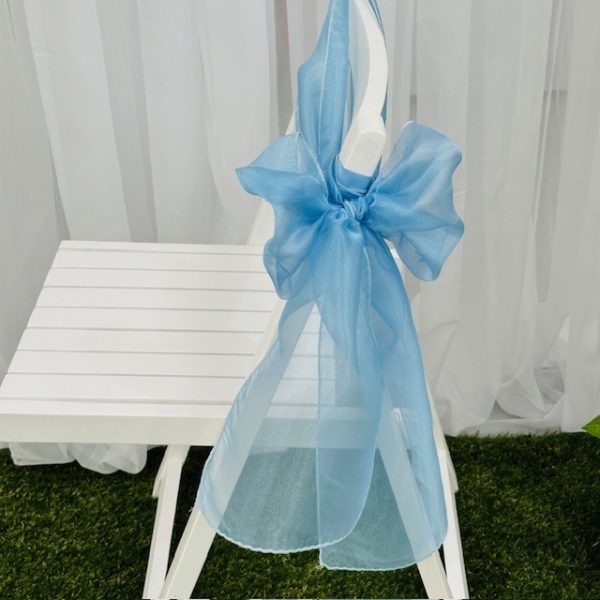 Light blue Organza Sash