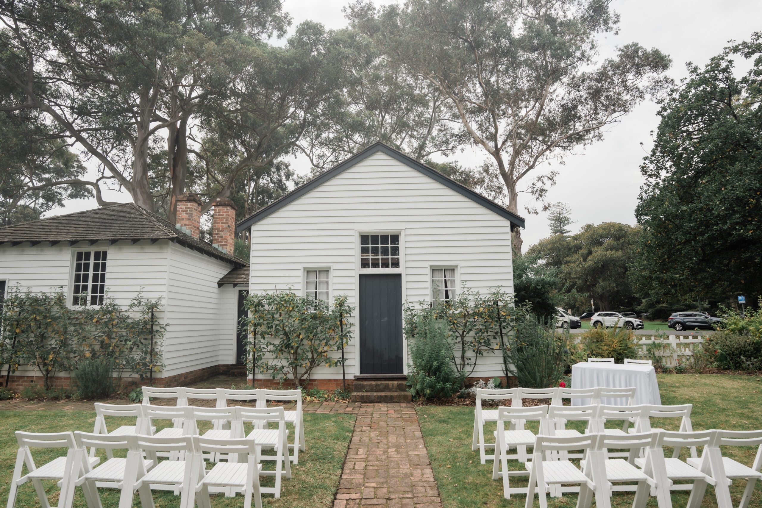 Barn facing at La Trobe’s Cottage, Melbourne