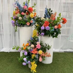 Floral Fiesta and Ripple Plinth Set