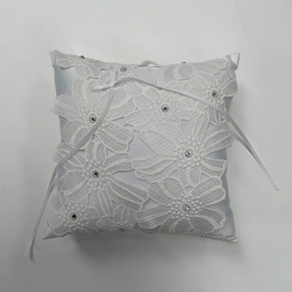 Floral Lace Ring Cushion