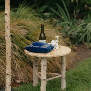 Birch side table