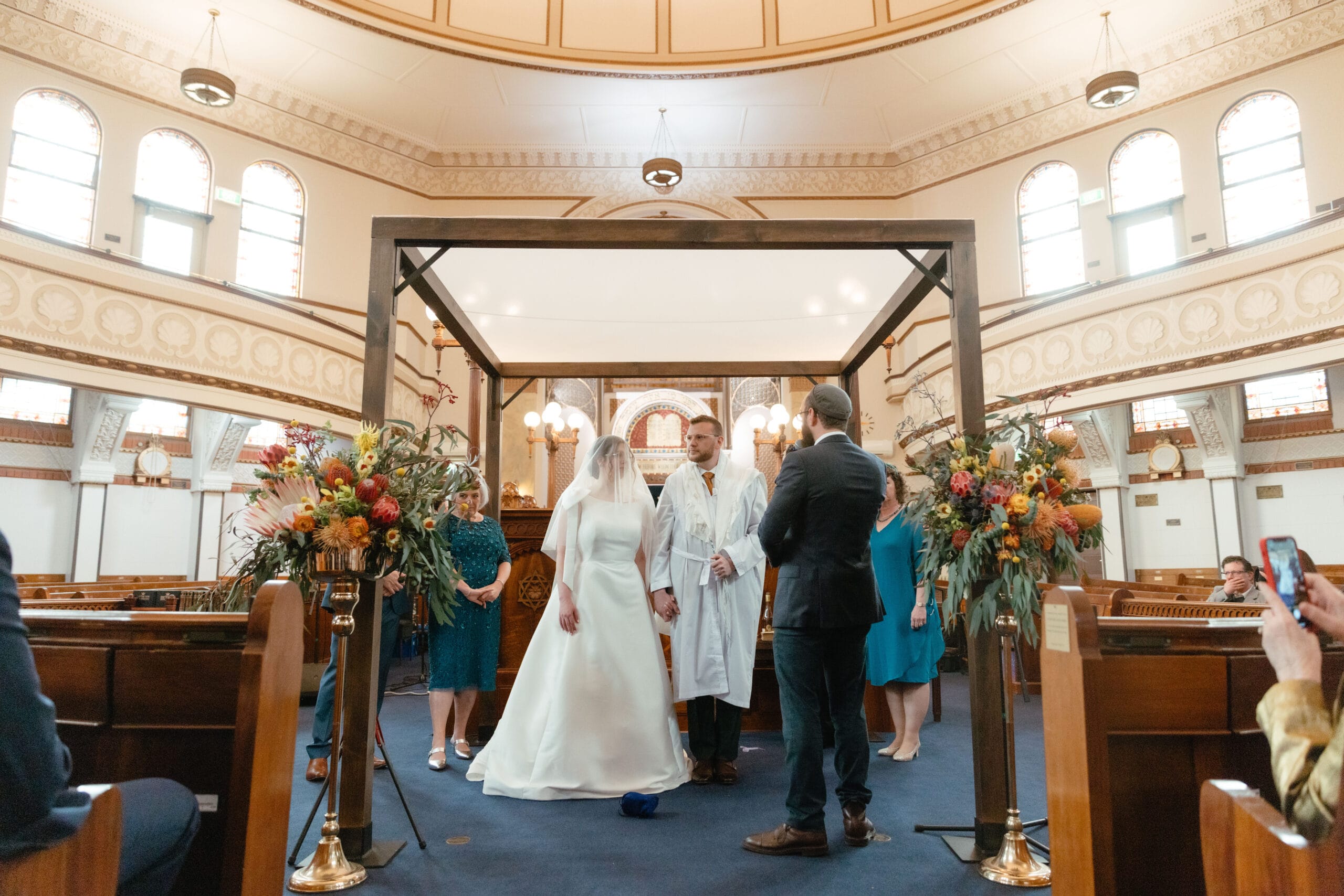 Dark Stain Timber Chuppah