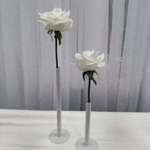 White tube vase