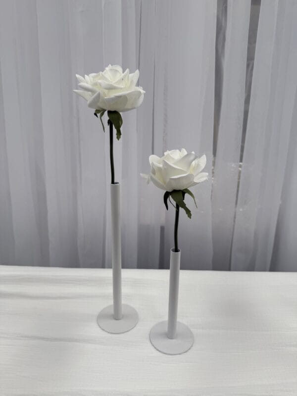 White tube vase