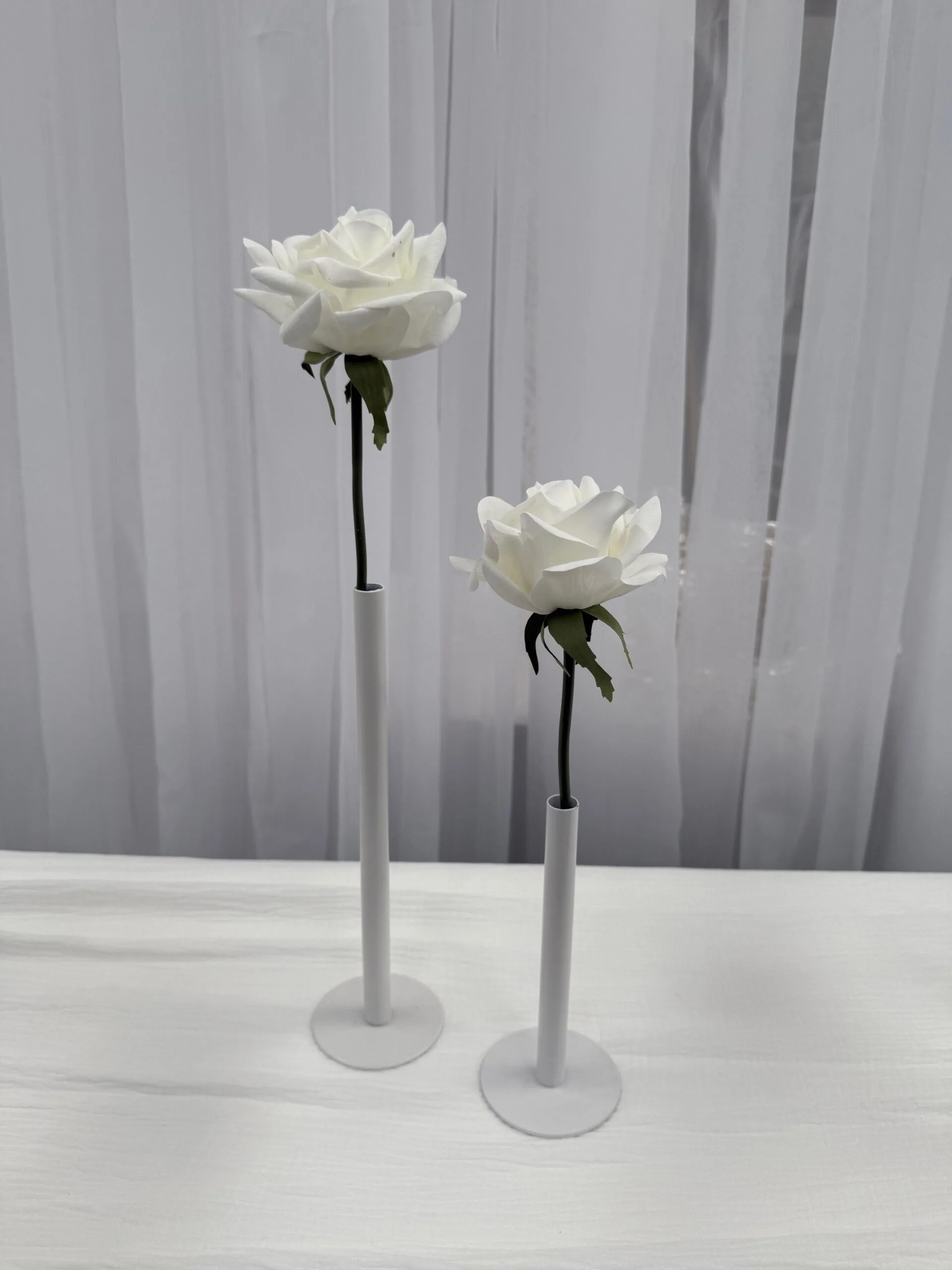 White tube vase