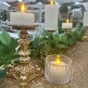 Diamond cut large tealight votive