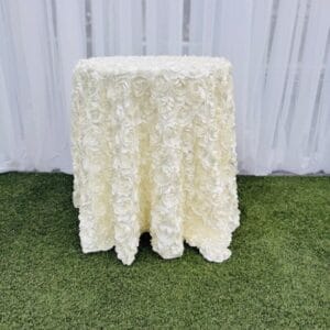 Rosette signing tablecloth - ivory