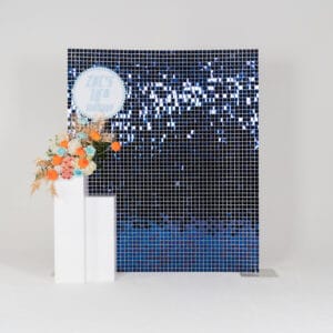 Sequin Tile Backdrop - Blue