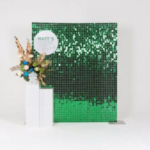 Sequin Tile Backdrop - Green