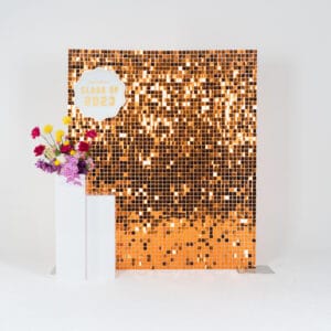 Sequin Tile Backdrop - Orange