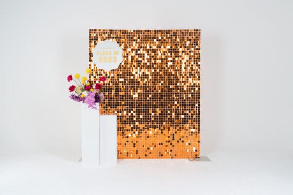 Sequin Tile Backdrop - Orange