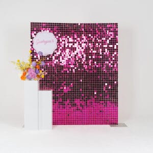 Sequin Tile Backdrop - Pink