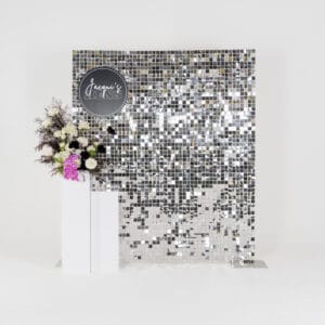 Sequin Tile Backdrop - Silver