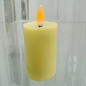 Small LED pillar candle - Exposed flame