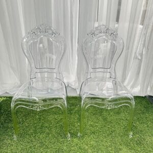 Clearly in love chairs