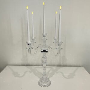 Belle crystal candelabra - Tall (5 prong)