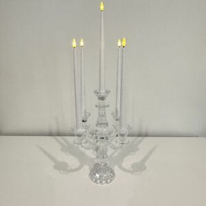 Belle crystal candelabra - Short (5 prong)