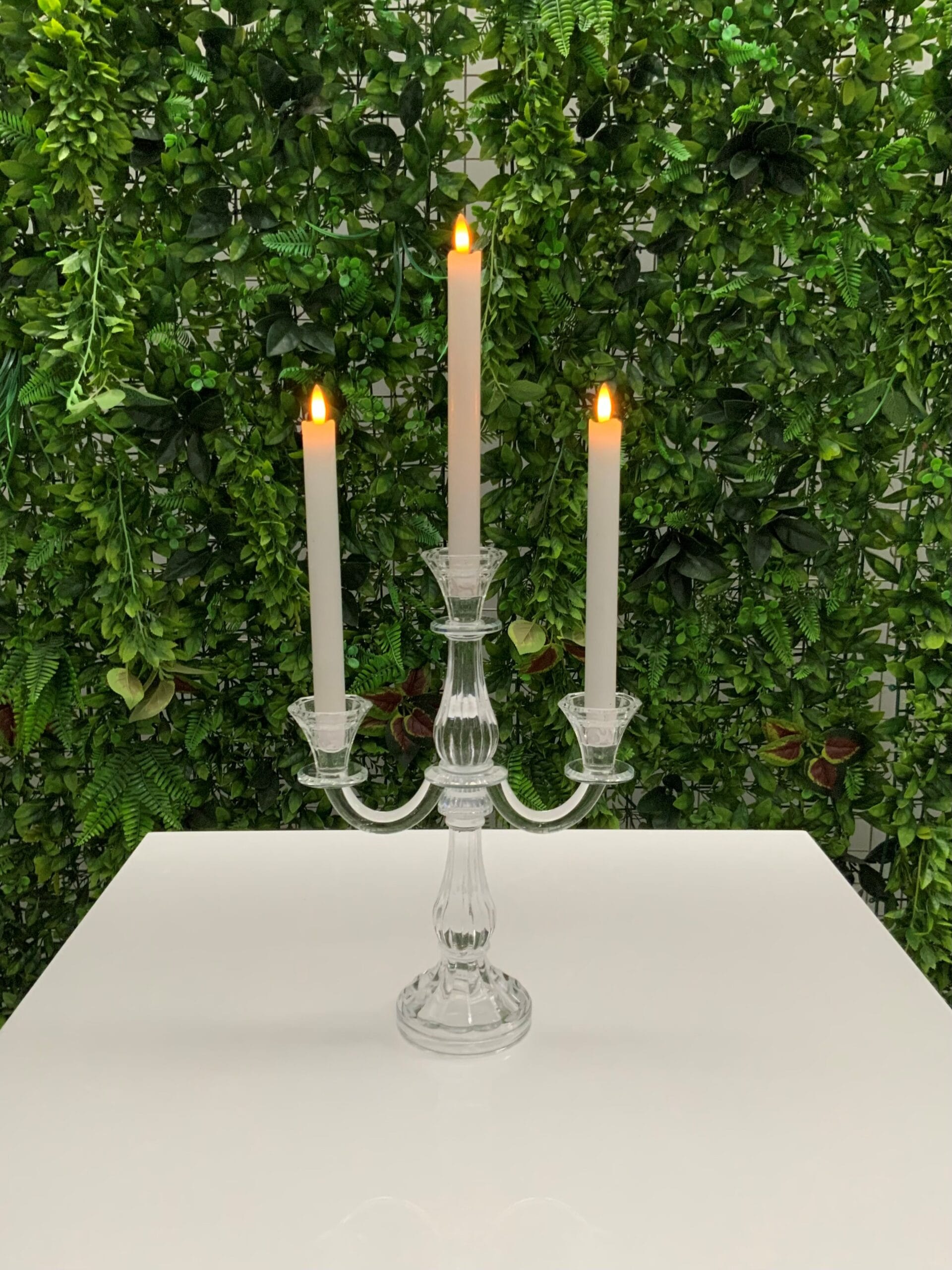 Lumiere crystal candelabra (3 prong) - front facing