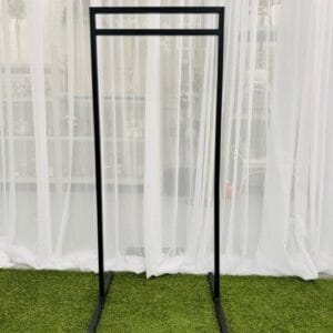 Double bar signage stand - Black