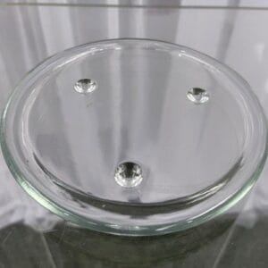 Glass Candle Plate