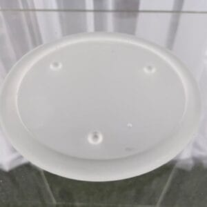 Frosted Glass Candle Plate