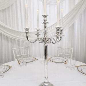 Sterling 5 prong silver candelabra