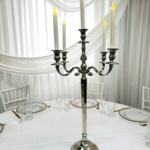 Sterling 5 prong silver candelabra