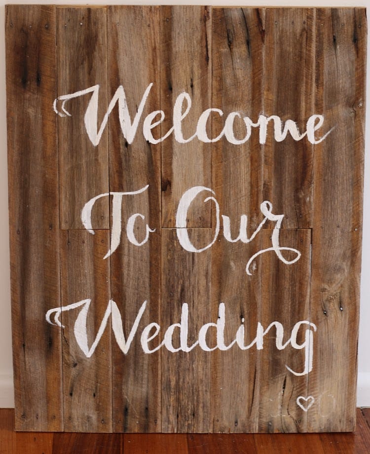 Rustic Wooden Welcome Sign - Image 2